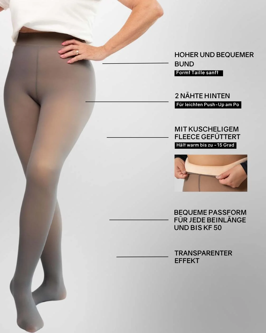 InvisiTights™ | gefütterte Strumpfhose - Image 30