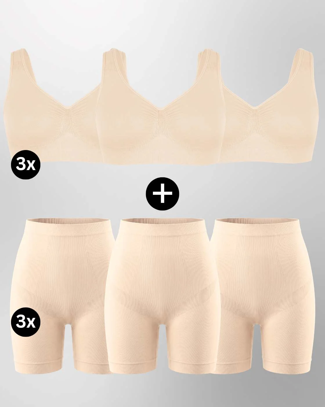 InvisiBra "Soft" 2.0 & Shaping Shorts "Soft" - BH und Shorts - 6er Set - Image 18