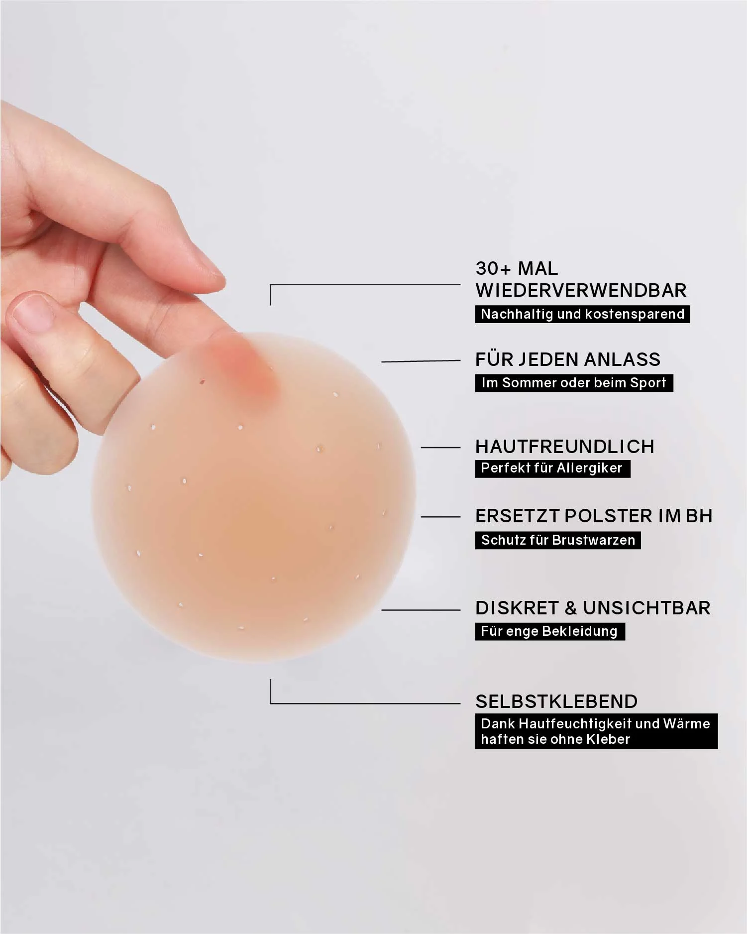 InvisiPads - Atmungsaktive Nippelcover - Image 14
