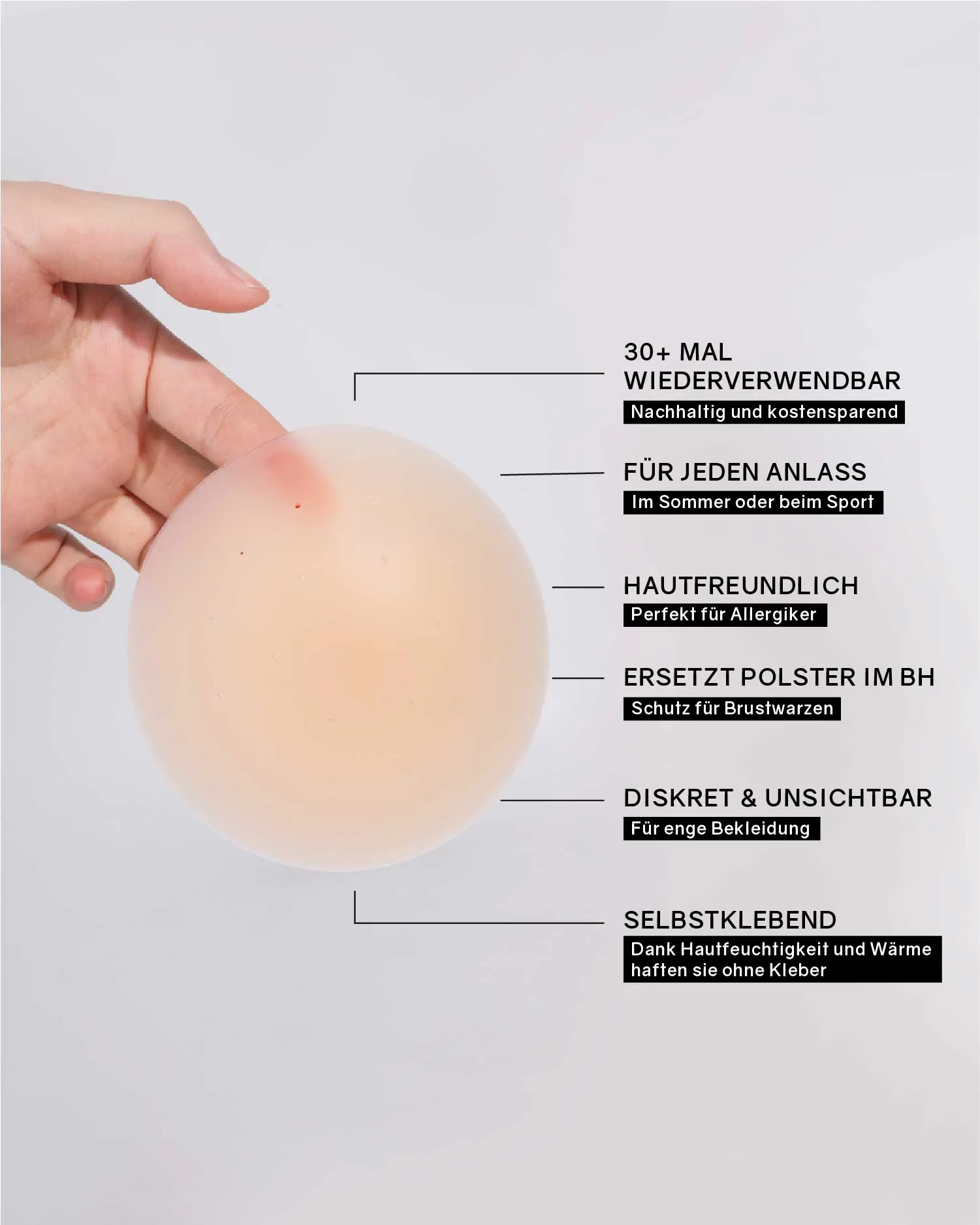 InvisiPads - Atmungsaktive Nippelcover - Image 5