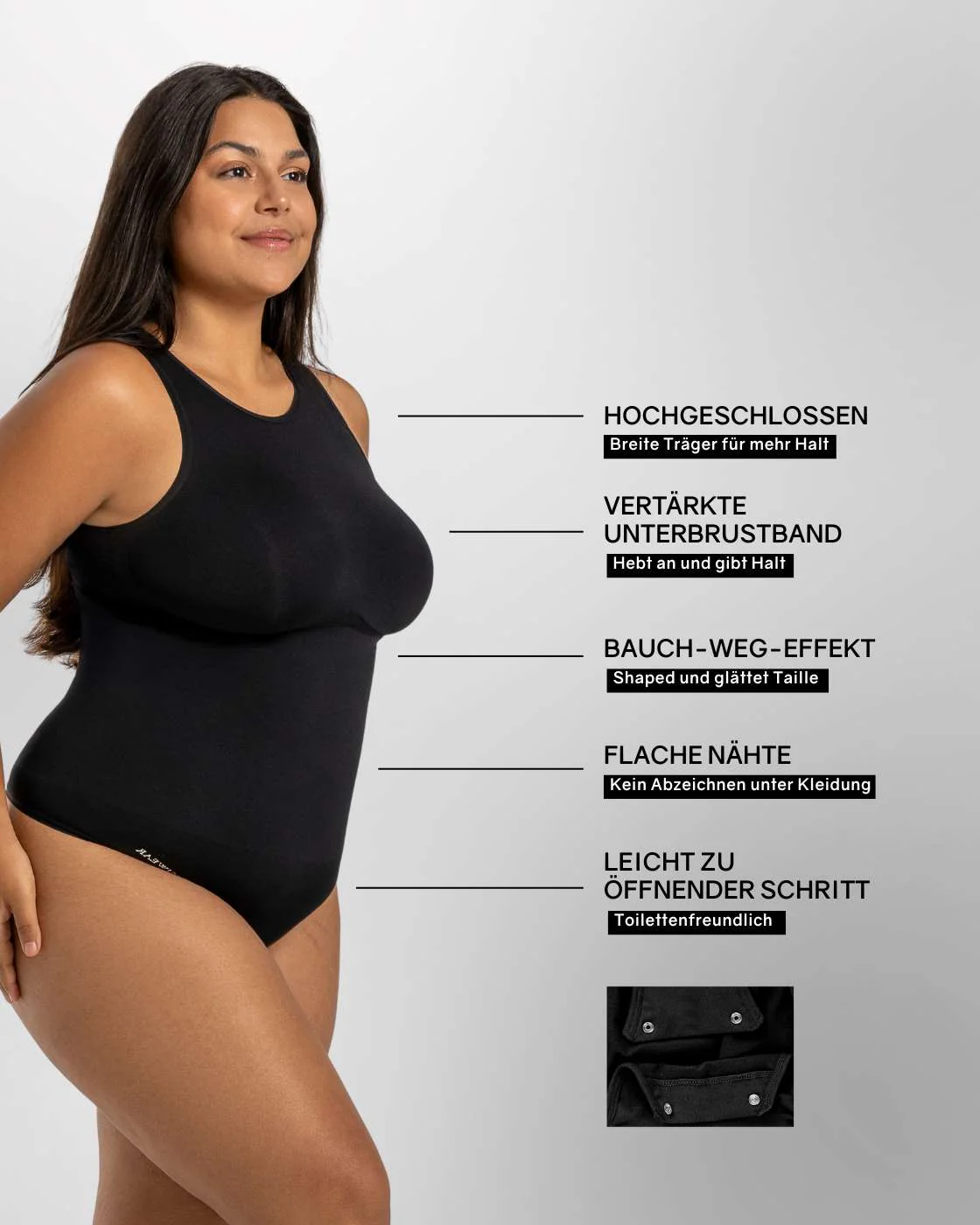 PREMIUM InvisiShape | Eco 🌱 Shaping Body Hochgeschlossen - Image 21