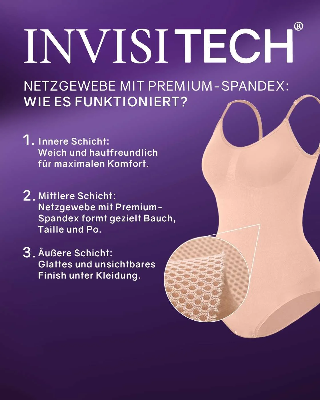 PREMIUM InvisiShape | Eco 🌱 Shaping Body Hochgeschlossen - Image 41