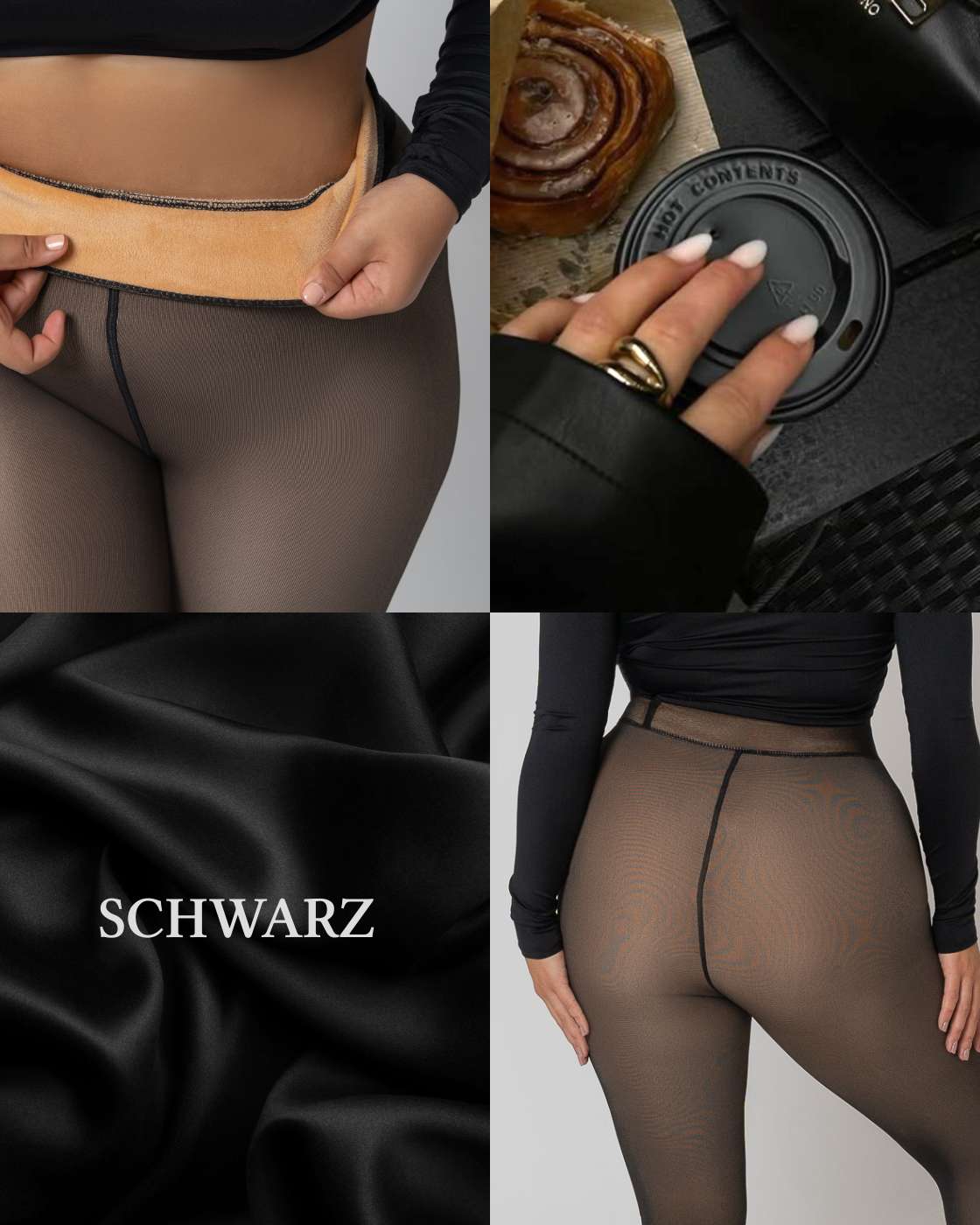 InvisiTights™ | gefütterte Strumpfhose mit einer Naht - Image 14