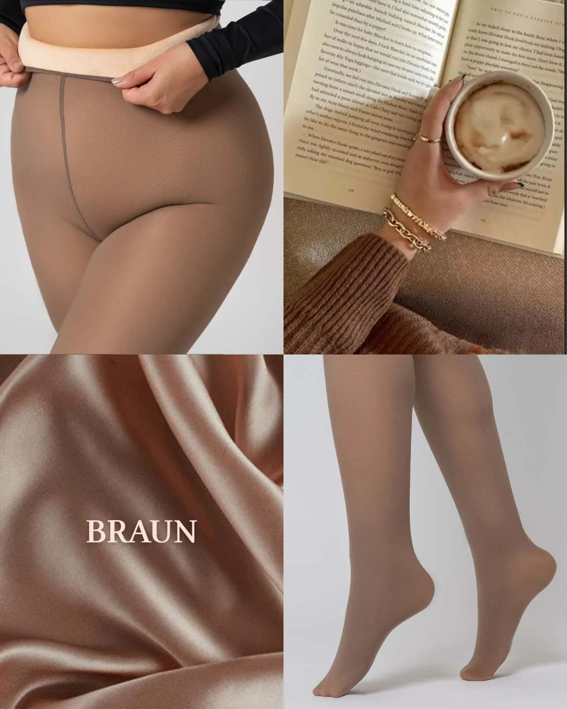 InvisiTights™ | gefütterte Strumpfhose | mit gefüttertem Fuß - Image 31
