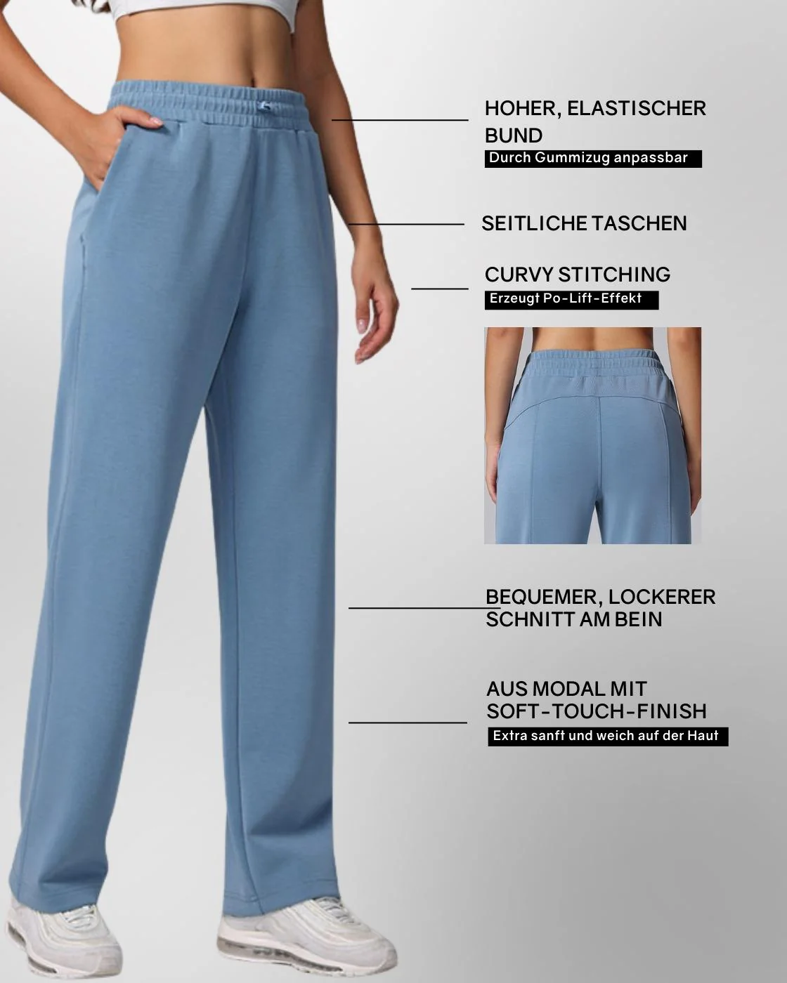 Loungewear - Hose mit ausgestelltem Bein - Image 21