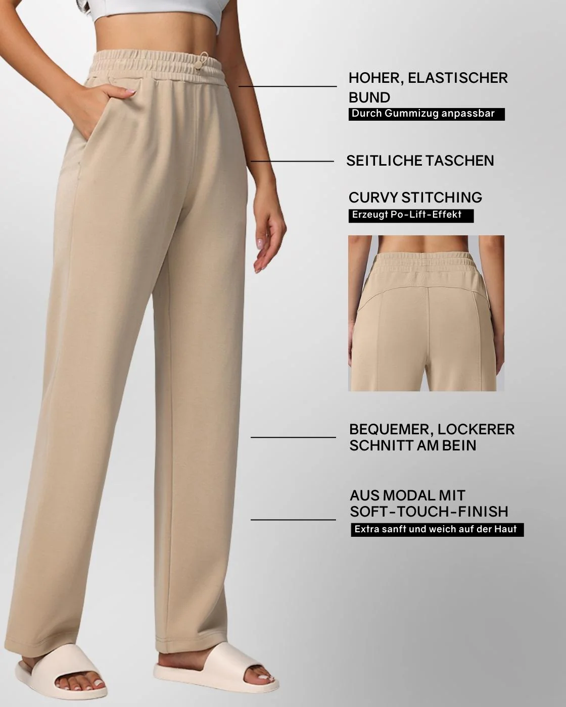 Loungewear - Hose mit ausgestelltem Bein - Image 34