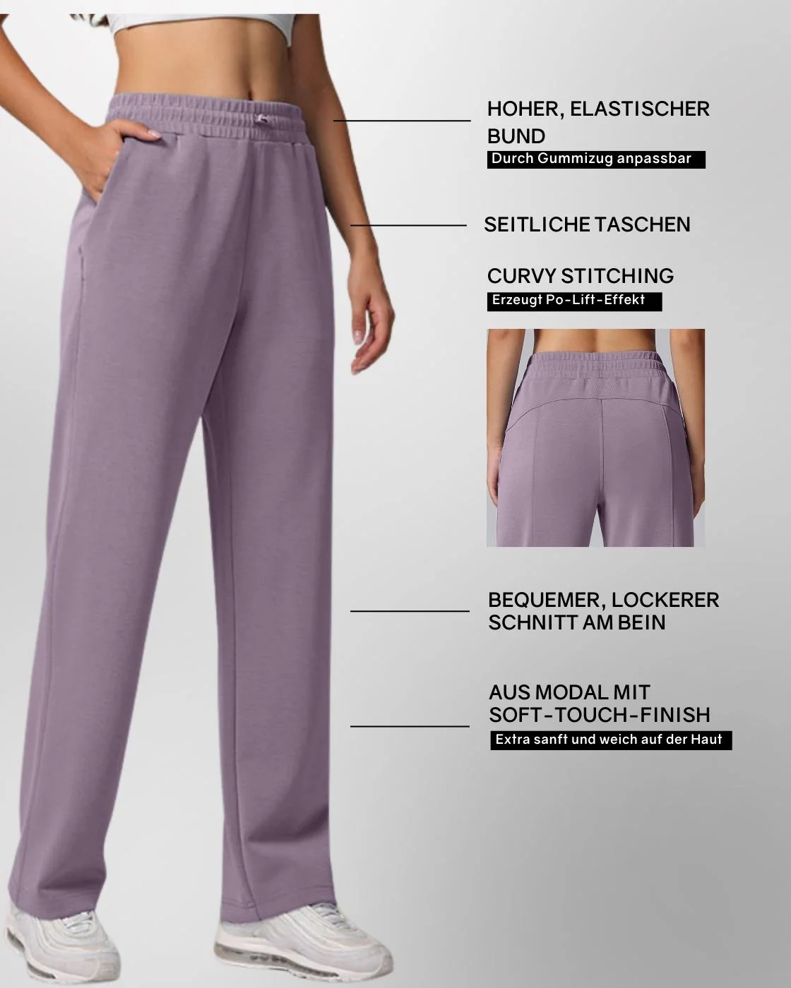 Loungewear - Hose mit ausgestelltem Bein - Image 47