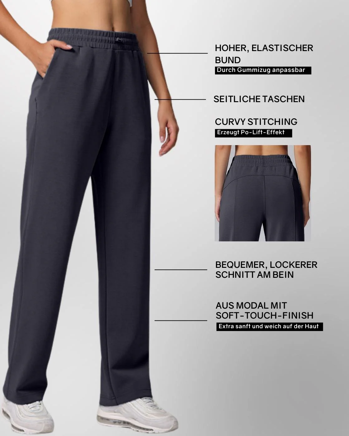 Loungewear - Hose mit ausgestelltem Bein - Image 8