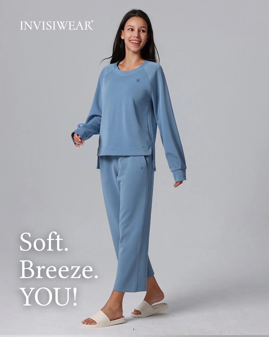 Loungewear - Langarmshirt mit High-Low-Schnitt - Image 2