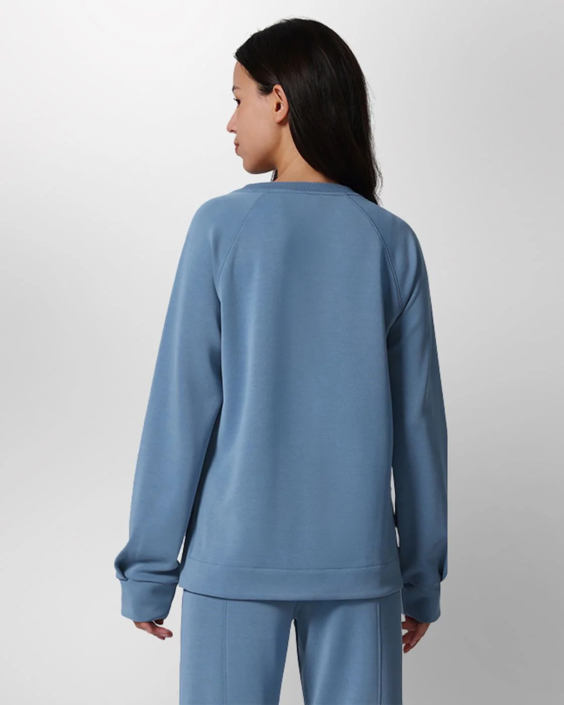 Loungewear - Langarmshirt mit High-Low-Schnitt - Image 3