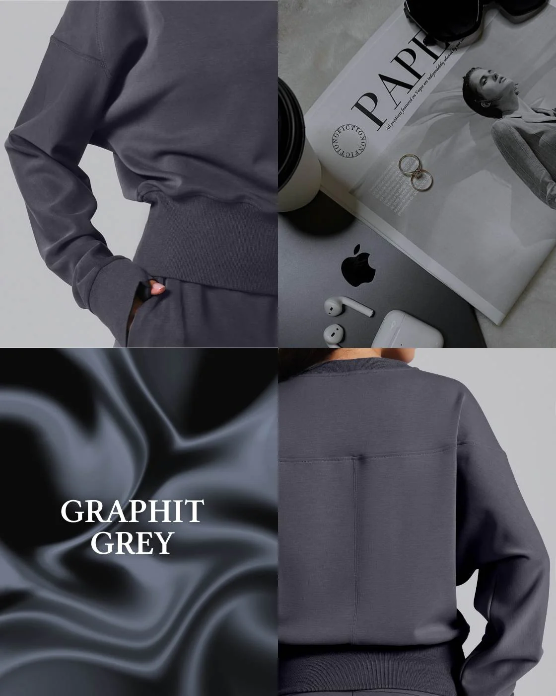 Loungewear - Langarmshirt mit Rippbündchen - Image 19