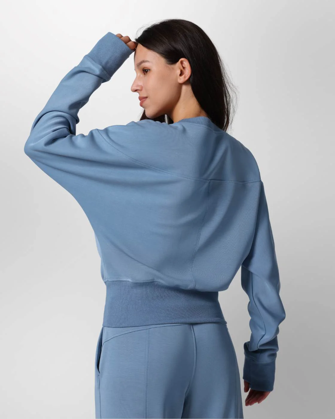 Loungewear - Langarmshirt mit Rippbündchen - Image 27