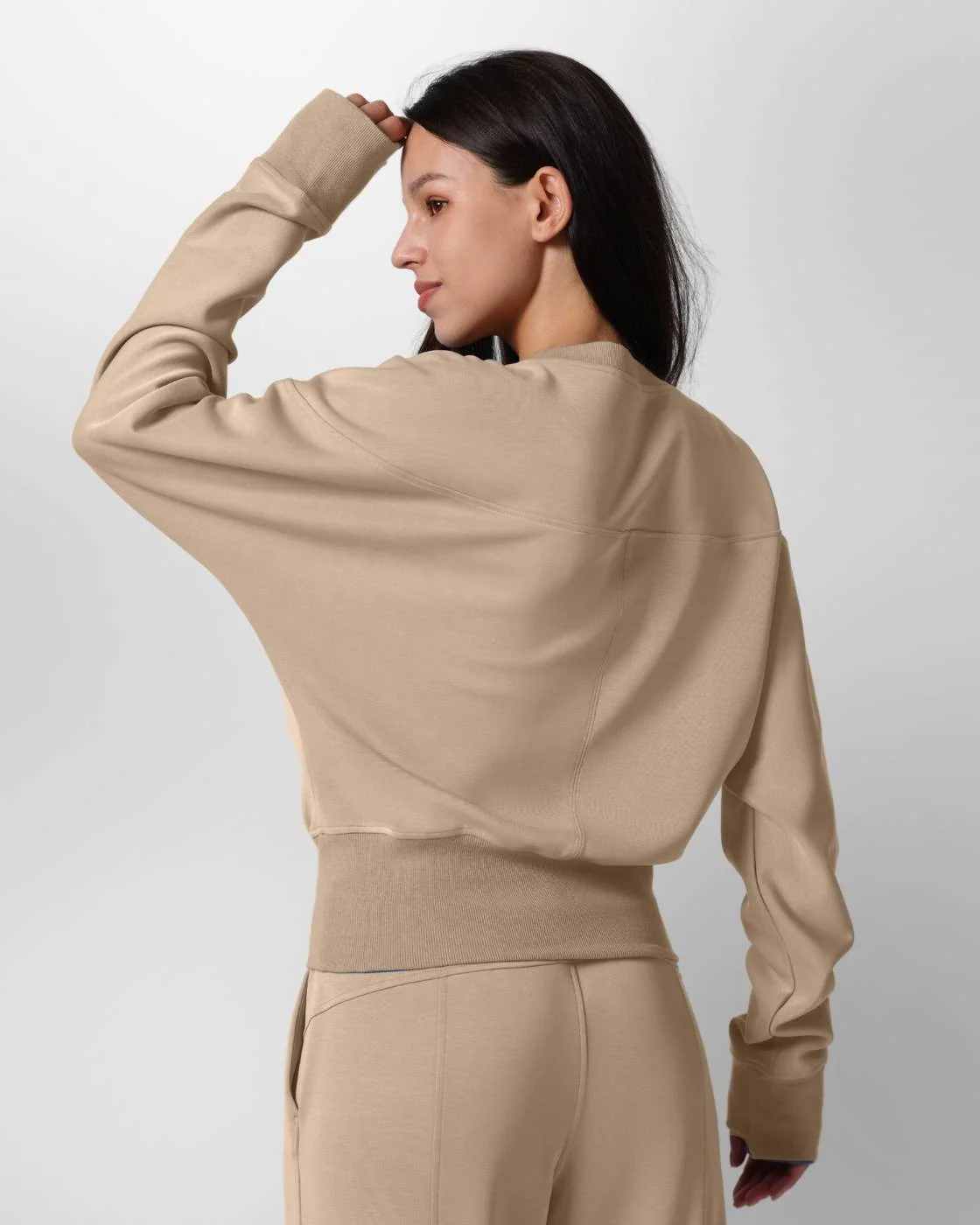 Loungewear - Langarmshirt mit Rippbündchen - Image 3