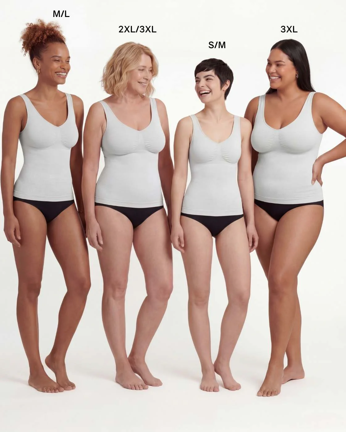 PREMIUM InvisiShape - Shaping Top mit Raffung - 4er Set - Image 4