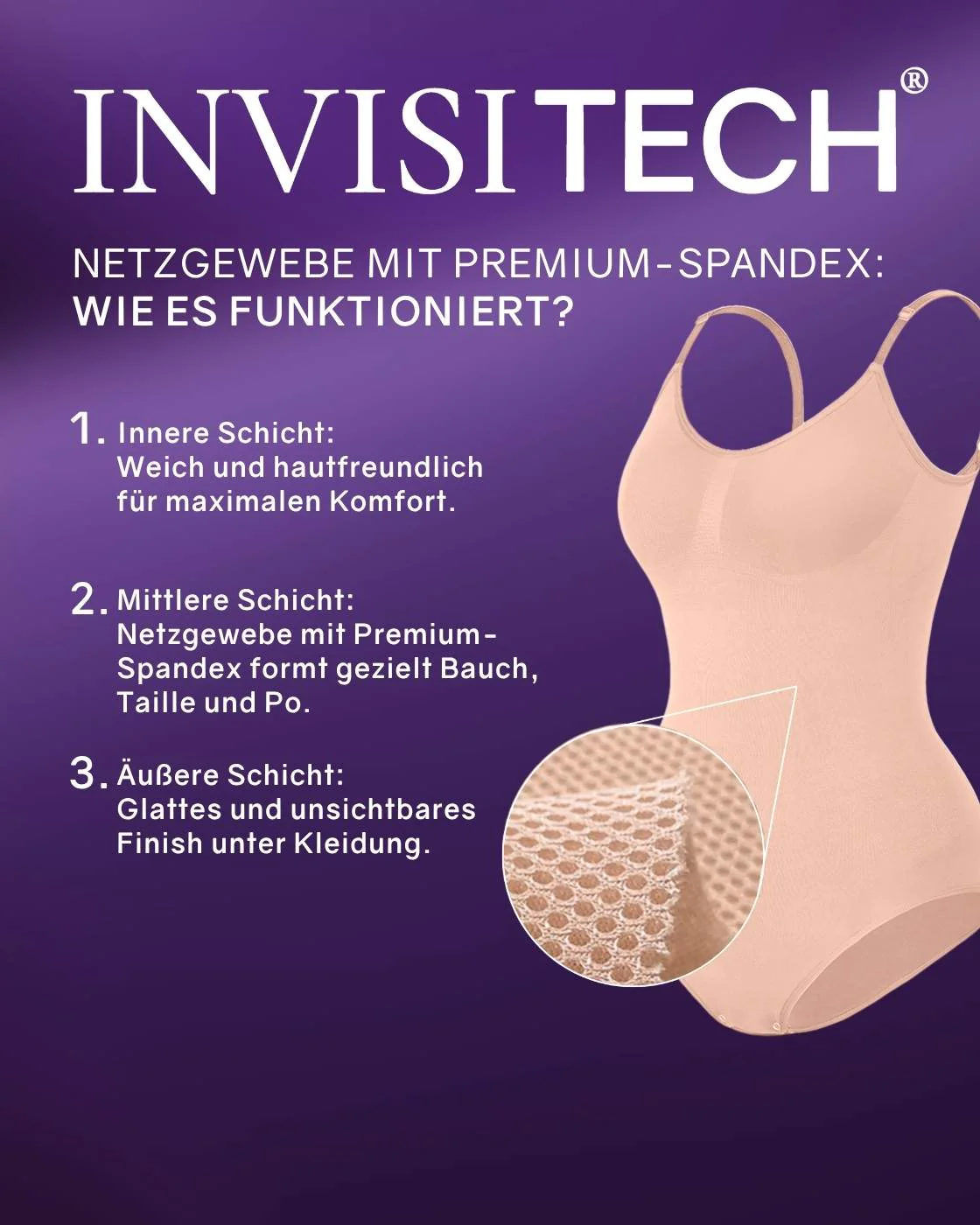 PREMIUM InvisiShape | Eco 🌱 Shaping Body mit langen Armen & Rollkragen - Image 27