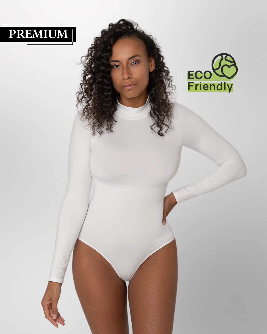 PREMIUM InvisiShape | Eco 🌱 Shaping Body mit langen Armen & Rollkragen - Image 31