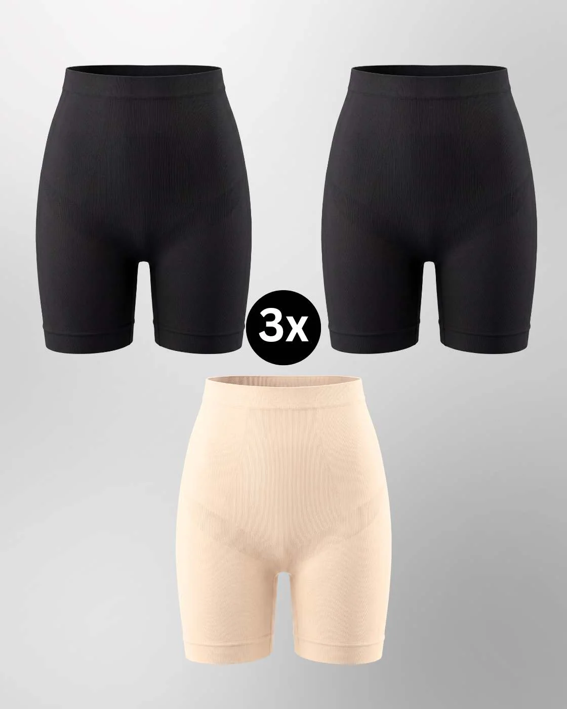 PREMIUM InvisiShape - Shaping Shorts "Soft" - 3er Set - Image 17