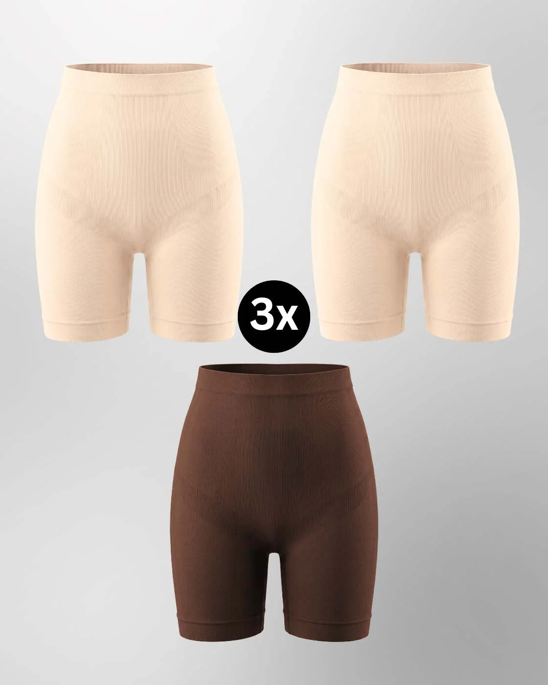 PREMIUM InvisiShape - Shaping Shorts "Soft" - 3er Set - Image 18