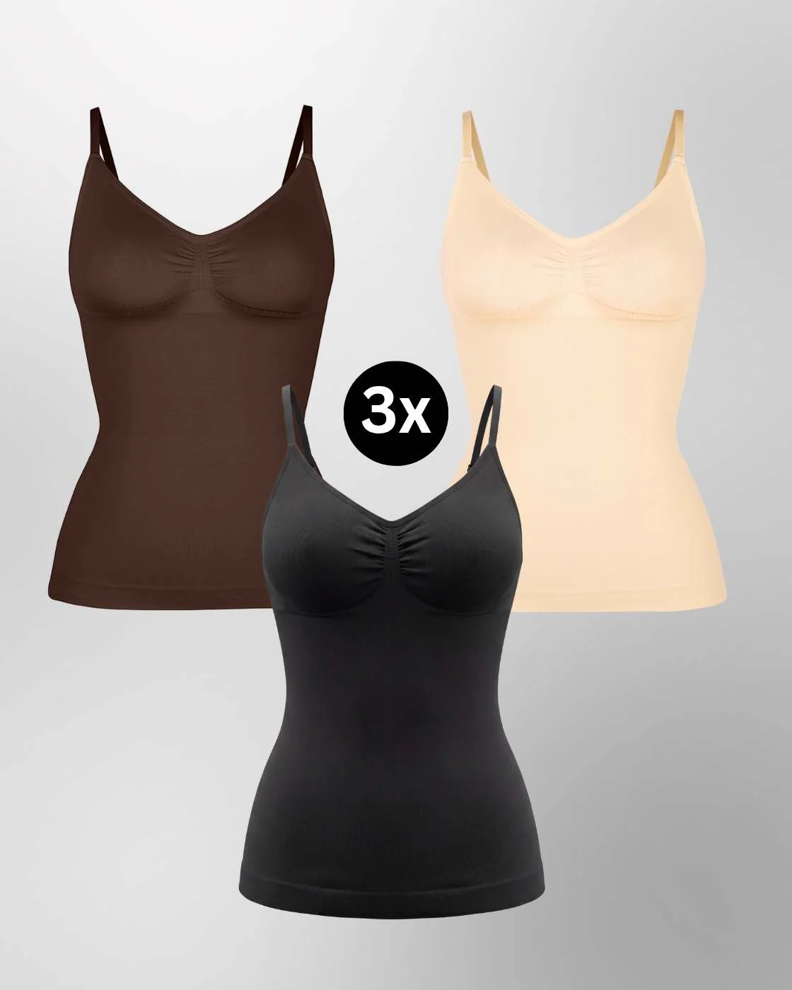 PREMIUM InvisiShape - Top mit verstellbaren Trägern - 3er Set - Image 21