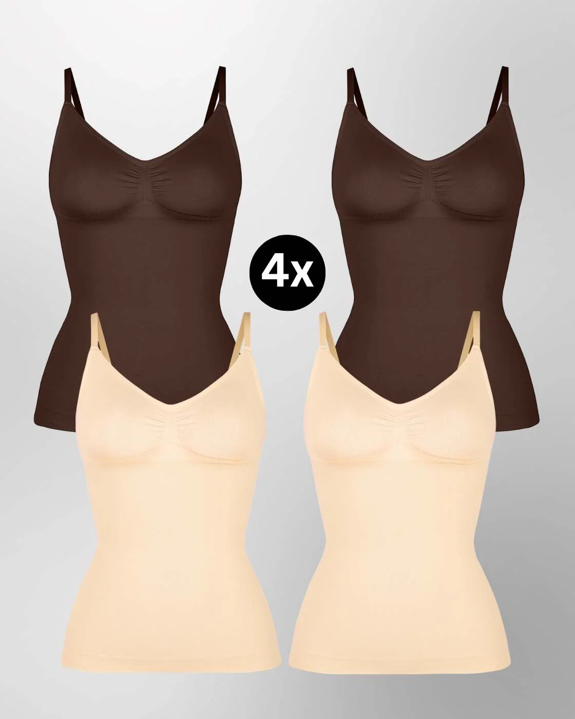 PREMIUM InvisiShape - Top mit verstellbaren Trägern - 4er Set - Image 21