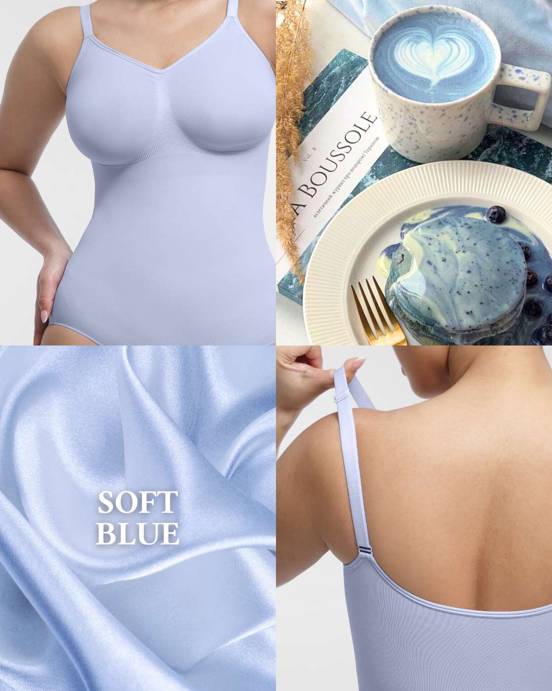 PREMIUM Body mit Panty und breiteren Trägern - Image 50