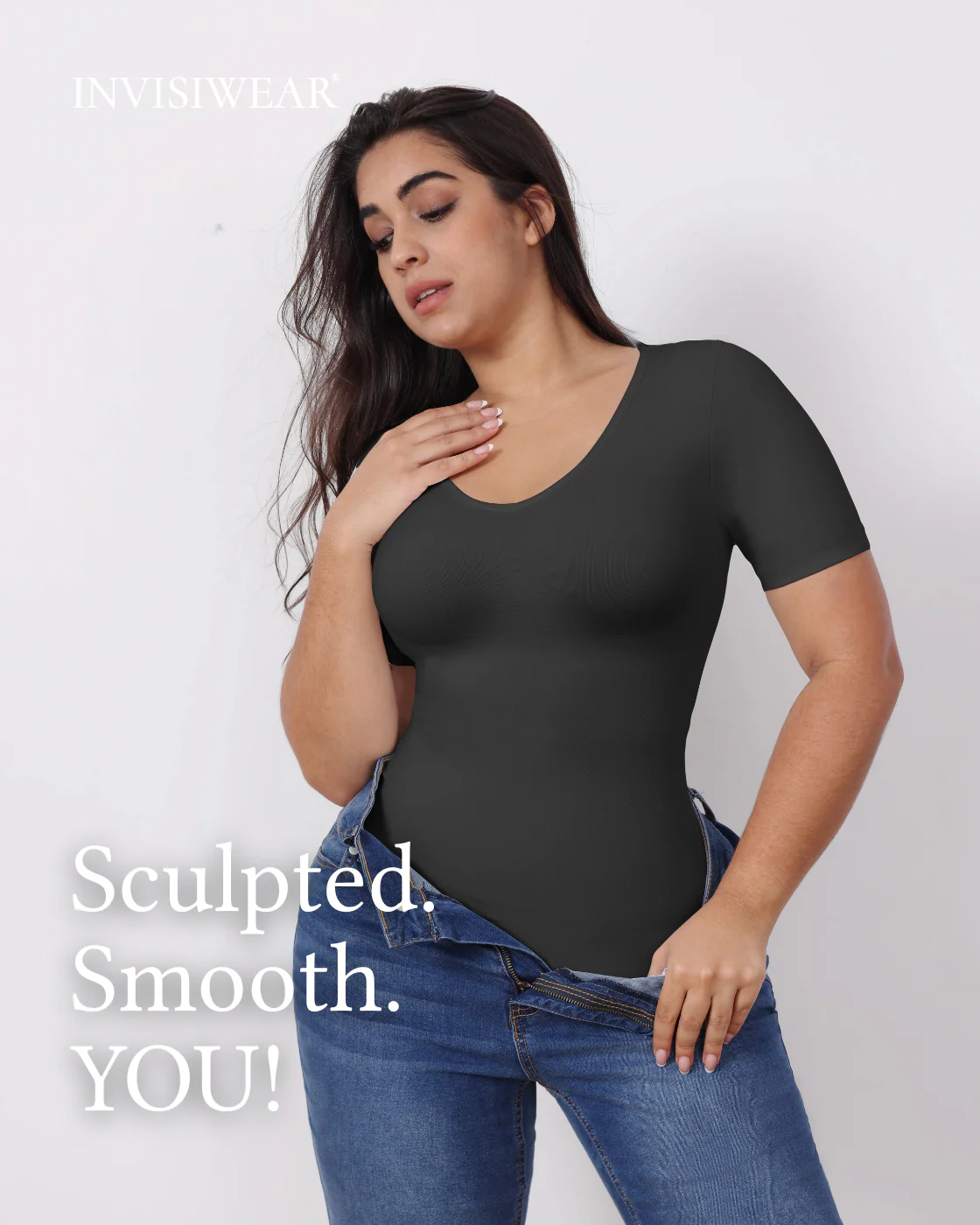 Shaping T-Shirt mit V-Ausschnitt - Image 13