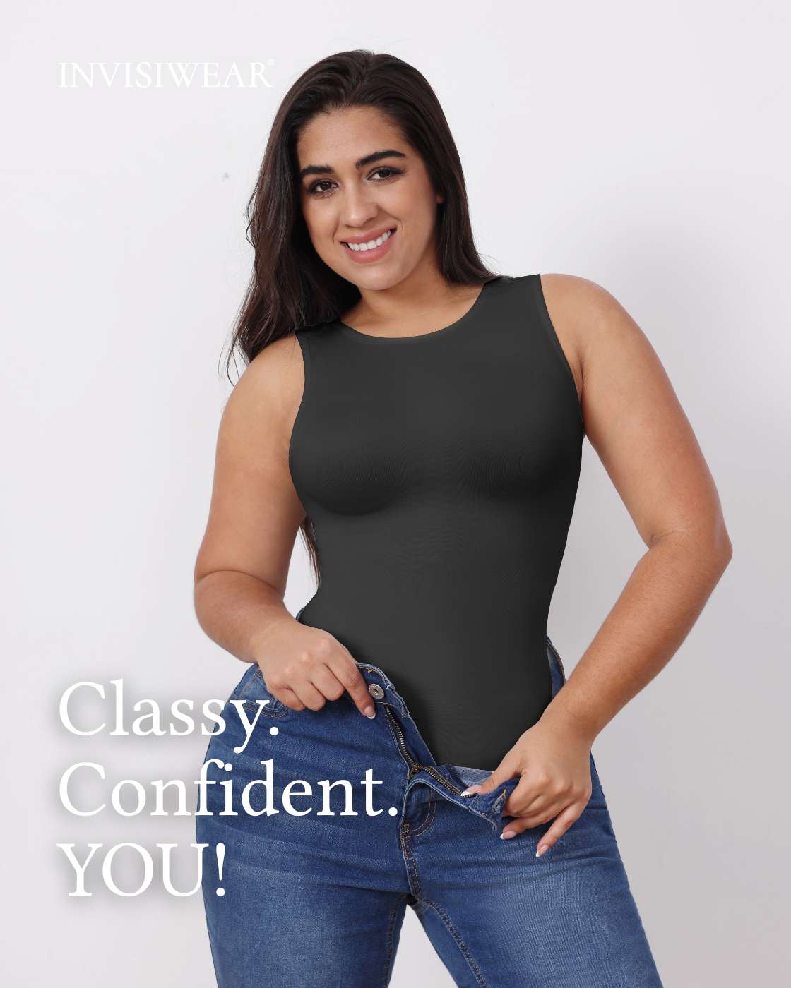 Shaping Top mit breiten Trägern hochgeschlossen - Image 33