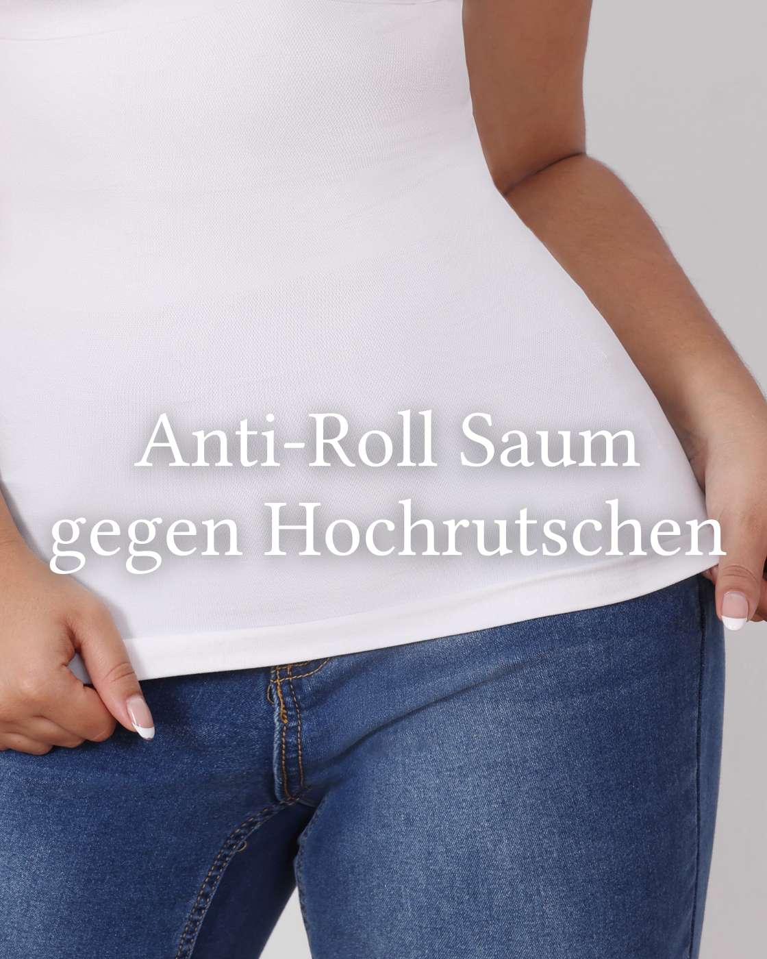Shaping Top mit breiten Trägern hochgeschlossen - Image 5